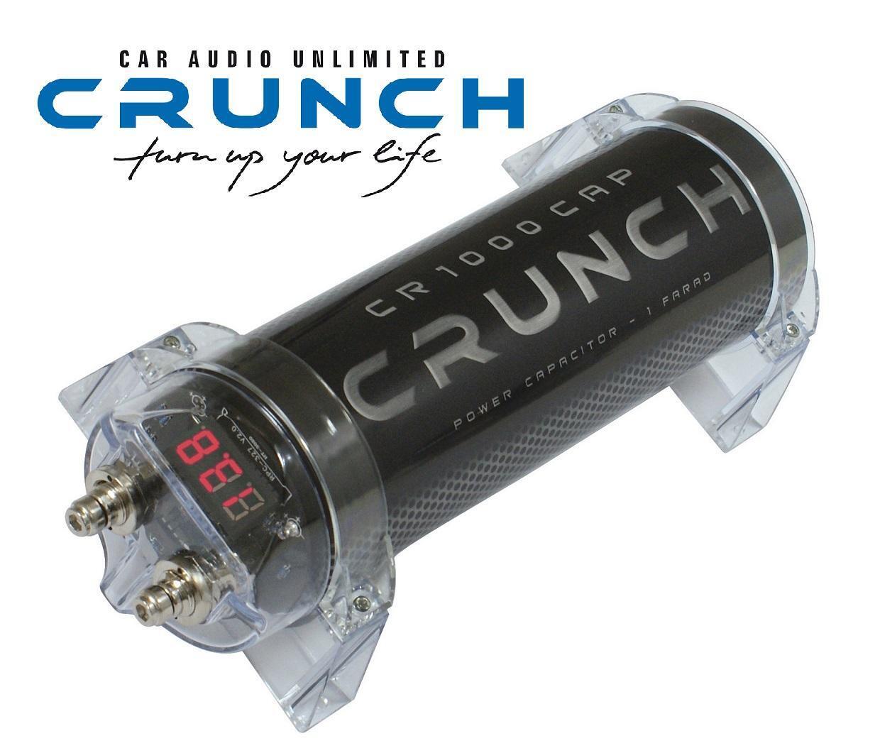 Crunch CR-1000CAP 1 Farad Puffer Condensator Capacitor Powercap Pufferelko