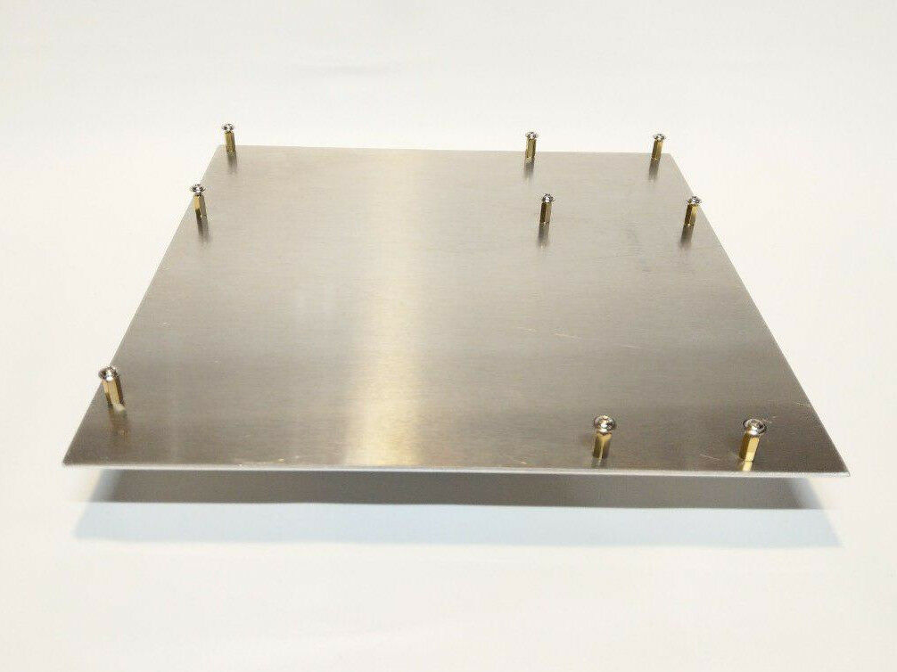 Micro-atx Aluminum Motherboard Tray W/ Standoffs 9.5"x9.5"x0.090"