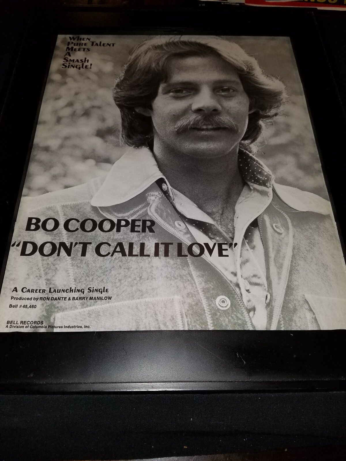 Bo Cooper Don't Call It Love Rare Original Promo Poster Ad Framed!