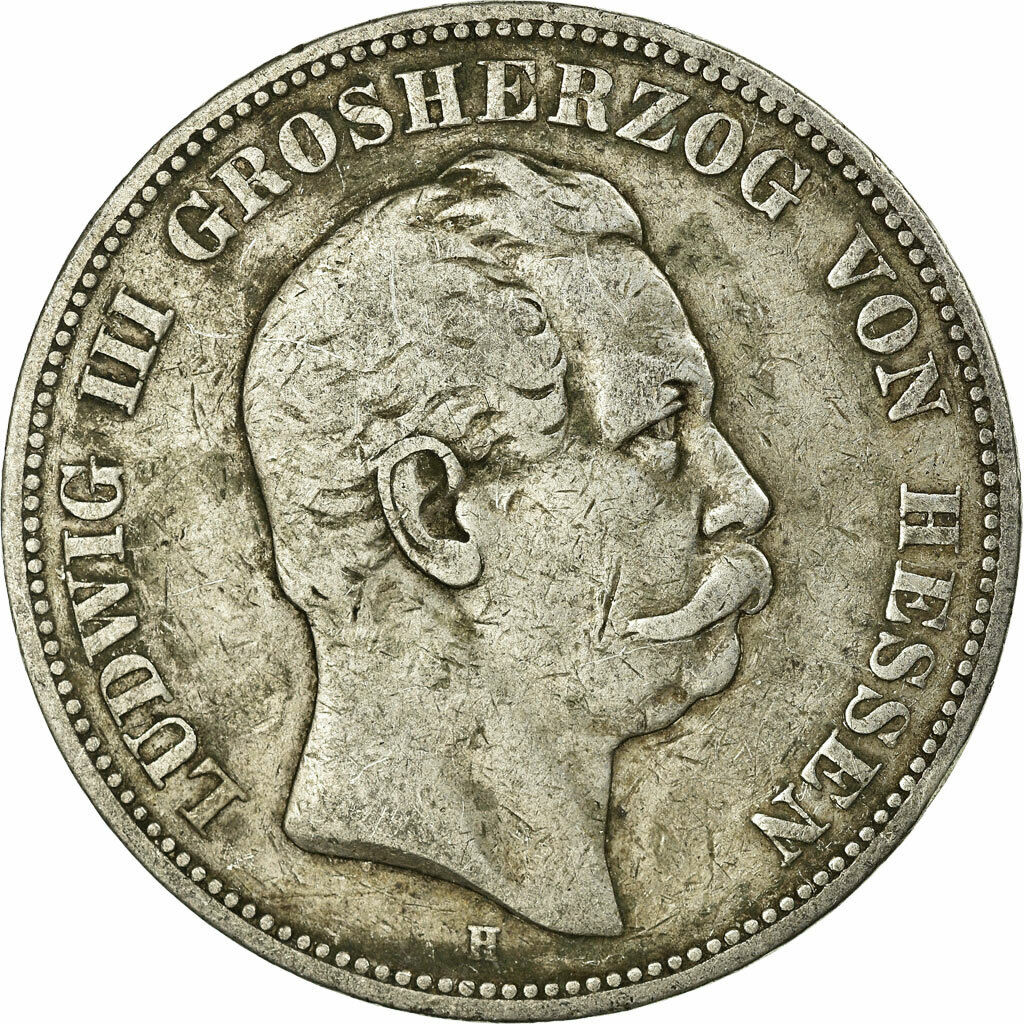 [#17733] Coin, German States, HESSE-DARMSTADT, Ludwig III, 5 Mark, 1875, Darmsta