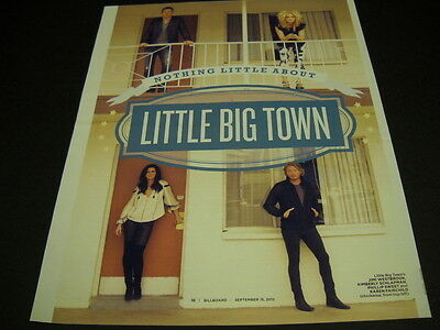 LITTLE BIG TOWN nothing little about them 2012 PROMO POSTER AD