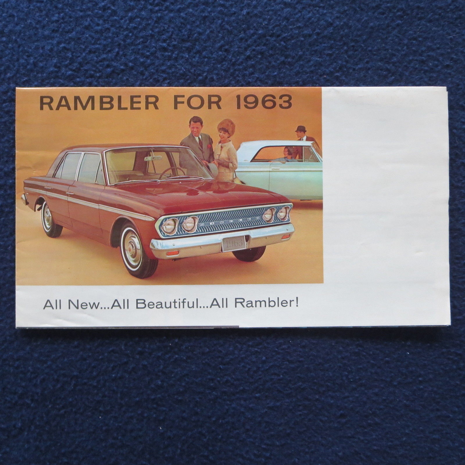 Rambler 1963 Dealer Brochure Fold Out Classic 6 Ambassador V-8 American Euc