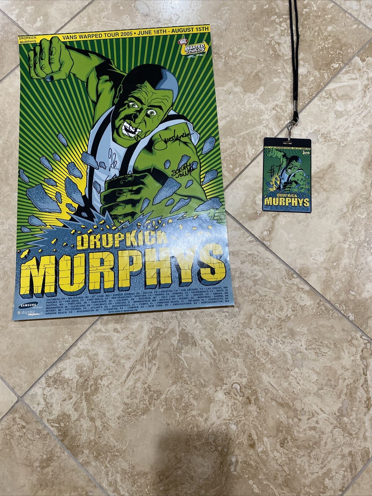 Dropkick Murphys Signed Poster
