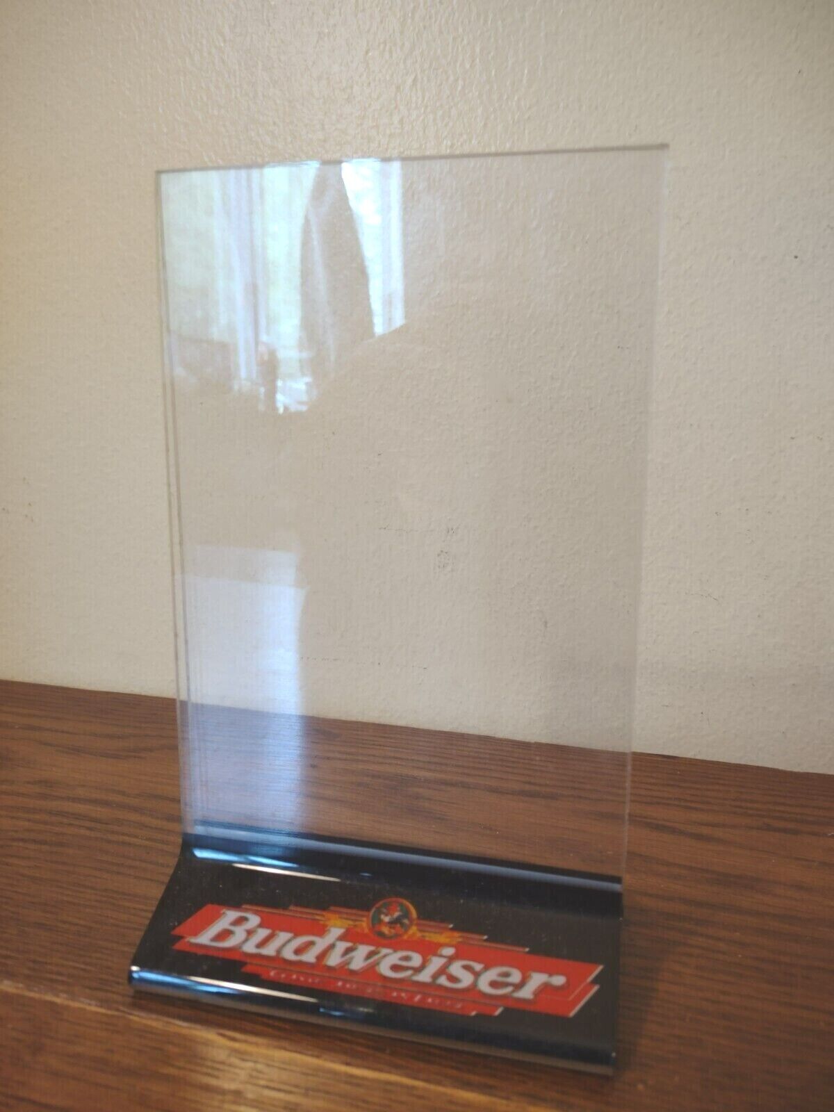 BUDWEISER Beer Table Tent Bar Menu Advertisement Holder 7