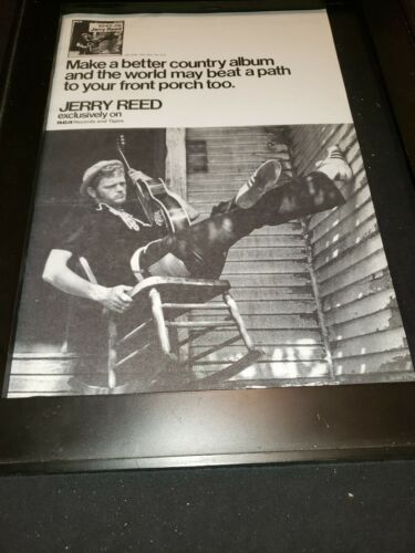 Jerry Reed Ko-ko Joe Rare Original Promo Poster Ad Framed!