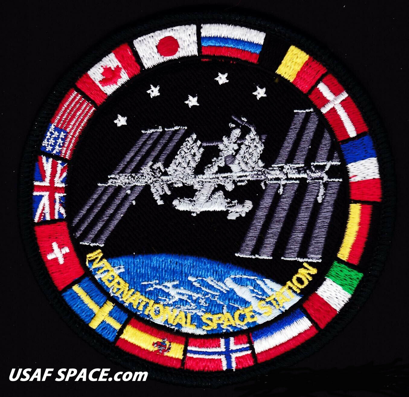 Authentic Ab Emblem Iss - International Space Station - Flags - Nasa Space Patch