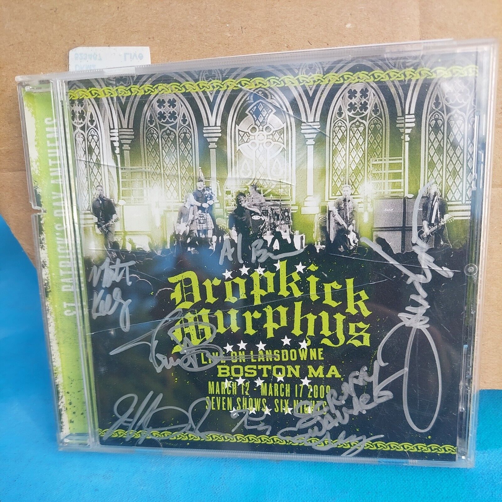 AUTOGRAPHED Dropkick Murphys LIVE ON LANSDOWNE BOSTON,MA CD signed by band