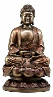 Large Meditating Buddha On Lotus Throne Statue 15