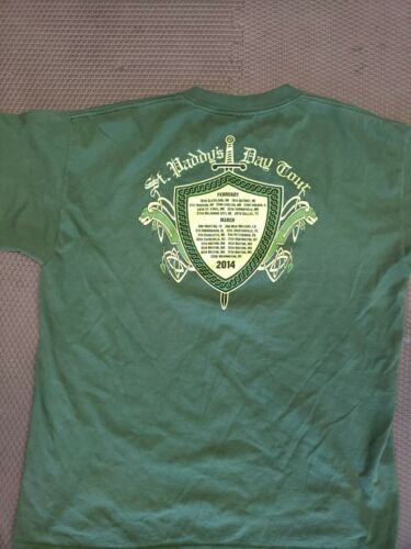 Dropkick Murphys 2014 St Paddys Day Tour Concert Shirt Large - XL, Tshirt Green