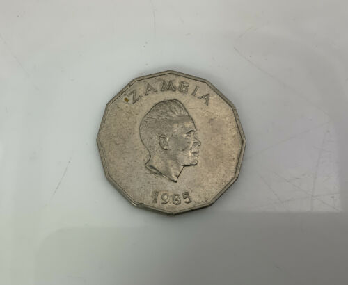 1985 Zambia 50 Ngwee Coin