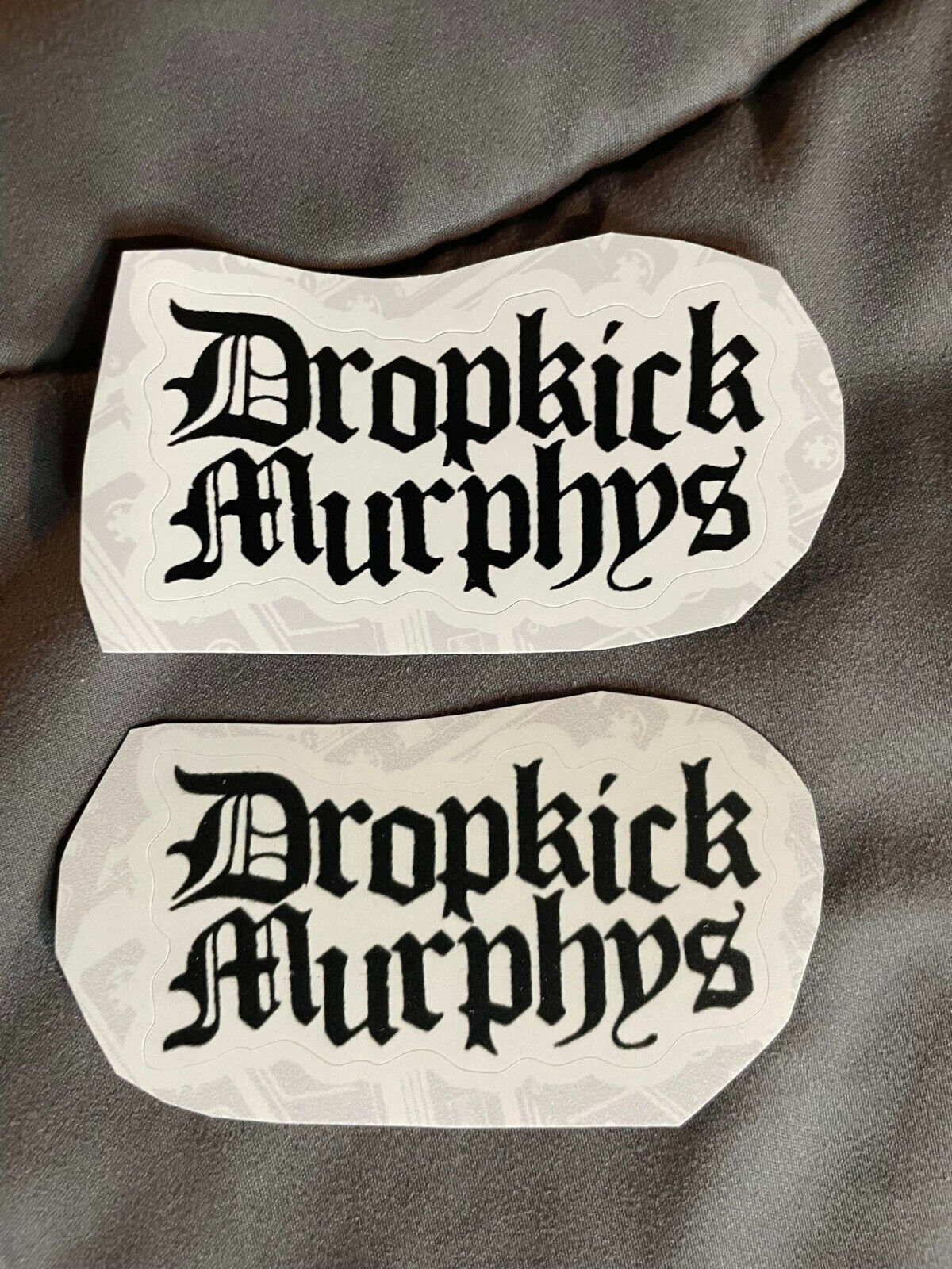 Lot Of 2 Dropkick Murphys 1 1/4" X 2 3/4" Band Logo Stickers Black White Fast!