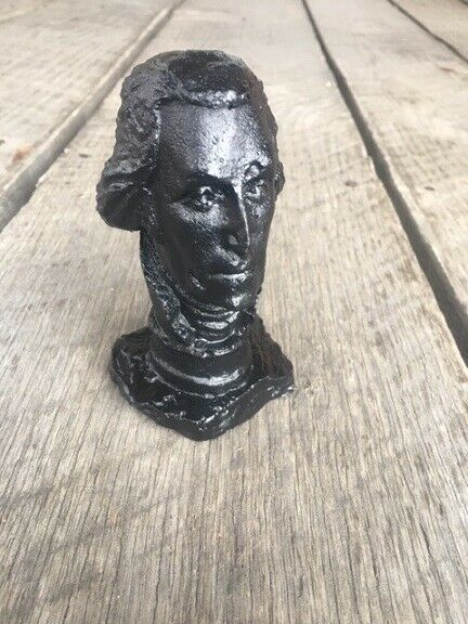 George Washington Bust Made From Coal Figurine Handcrafted In Kentucky