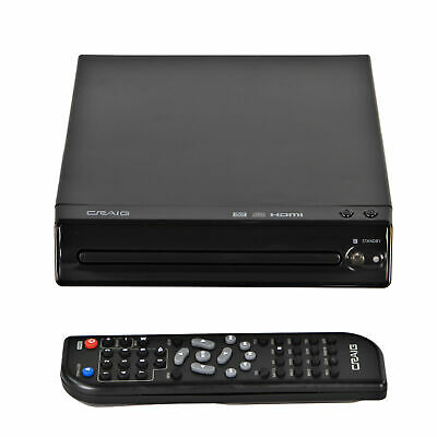 Craig CVD401A Compact HDMI DVD Player with Remote in Black