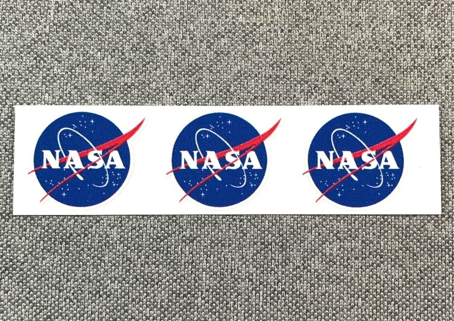 Nasa Logo Mini Sticker Space 1in - Set Of 3 Individual Stickers In 1 Sheet