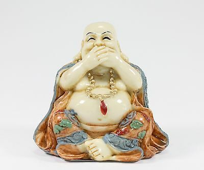 Feng Shui Speak No Evil Happy Face Laughing Buddha Figurine Home Decor Statue